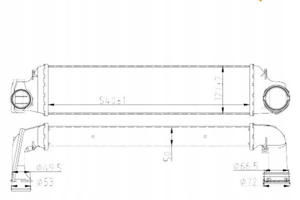 NRF  Intercooler bmw e46 318-330 nrf + assistant collision #34