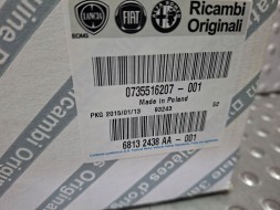 Fiat OE S26337894 Chrome flap blend 0735516207 fiat 500 2007-