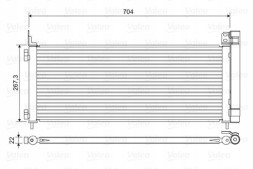 Valeo 822619 Condenser - valeo 822619