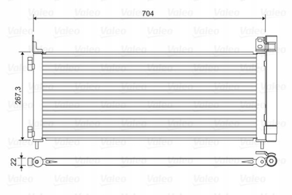 Valeo 822619 Condenser - valeo 822619