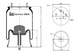 Febi Bilstein  Febi 38828 air suspension bellows