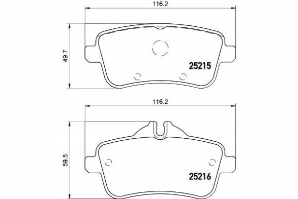 Textar PRO/2521505 TEX Brake pads mercedes rear w166 x166 gl ml 11- + collision assistant #34