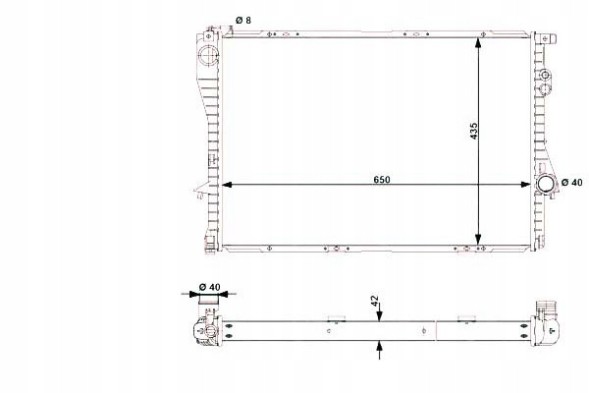 NRF 86233205 NRF Nrf bmw 55323 water cooler
