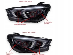 WOLLER  Led daytime driving drl hedgehog plate 7pin 2ledy lamps for mercedes gle w167