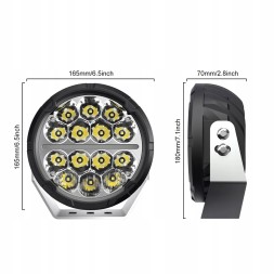 CHINA jsbgfg 2Pcs 500w halogen led lamp 7'' 50000 lm amber and white light