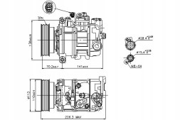 Nissens 89237 NIS/GIFT Air conditioning compressor audi q7 vw phaeton touareg + driver assistant #31