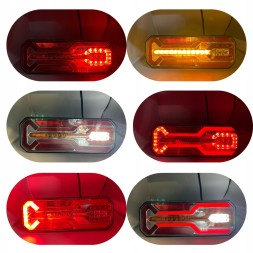 Web Truck  Multifunctional led rear lamps dynamic direction trailer universal 12v 24v