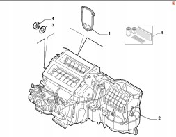 Fiat OE 735389637 Heater fiat doblo 735389637 new original oe