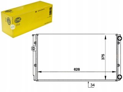 Hella PRO/8MK 376 714-044 HEL Cooler vw golf3 4 vento 1,6-2,0 1,9tdi hella + collision assistant #34