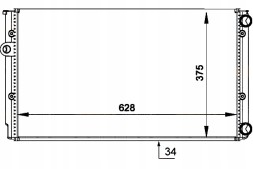 Hella PRO/8MK 376 714-044 HEL Cooler vw golf3 4 vento 1,6-2,0 1,9tdi hella + collision assistant #34