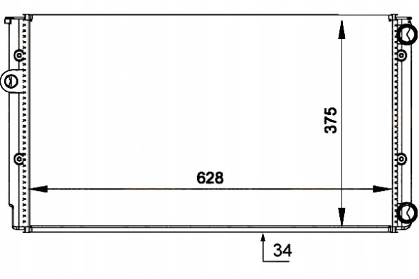 Hella PRO/8MK 376 714-044 HEL Cooler vw golf3 4 vento 1,6-2,0 1,9tdi hella + collision assistant #34