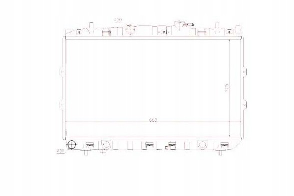 NRF  Radiator kia cerato 1,6-2,0 04- nrf + driver's essential #37
