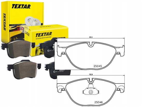 Textar PRO/2504501 TEX Brake pads bmw front f01 f02 f10 525-550 tex + collision assistant #34