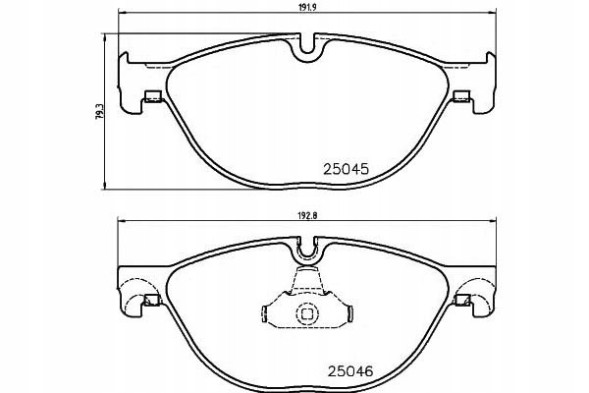 Textar PRO/2504501 TEX Brake pads bmw front f01 f02 f10 525-550 tex + collision assistant #34
