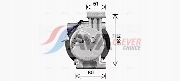 AVA Quality cooling MZAK300 Compressor mazda 3 1.6 09- mzak300 ava
