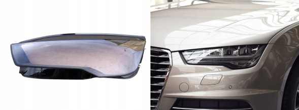 WOLLER  Xenon full led glass lampshade left front for audi a7 c7 2015-2018