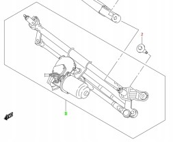 CHINA Suzuki swift mk6 2005 - 2010 wiper mechanism new