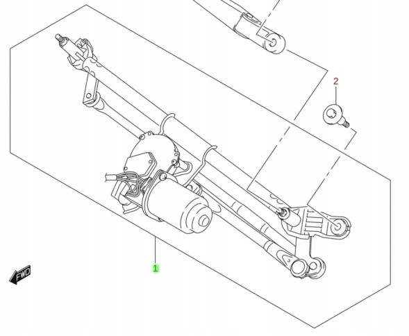 CHINA  Suzuki swift mk6 2005 - 2010 wiper mechanism new