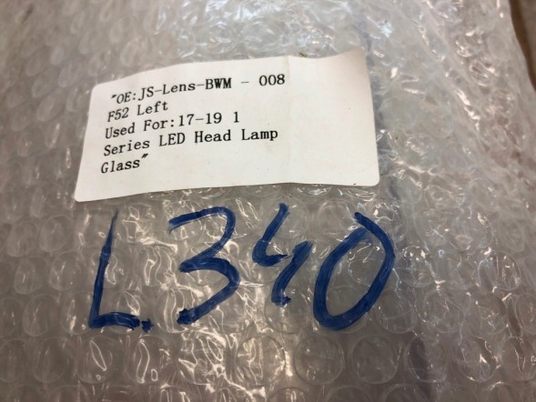 WOLLER  Headlight glass lampshade left front for bmw 1 f52 2017-2019 beforelift