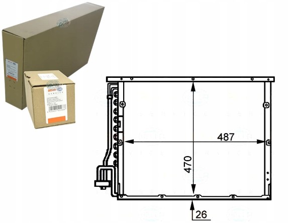 Behr Hella Service PRO/8FC 351 036-341 BRH Condenser air conditioning cooler [BEHR HELLA] + collision assistant #34
