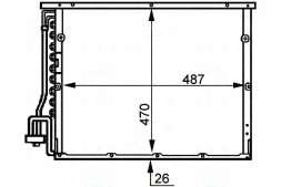 Behr Hella Service PRO/8FC 351 036-341 BRH Condenser air conditioning cooler [BEHR HELLA] + collision assistant #34