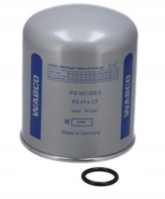 Wabco  Air dehumidifier filter screwed sg41x1.5mm + emergency essential #18
