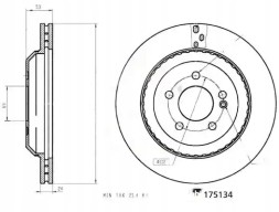 Febi Bilstein  Brake disc 175134 febi bilstein