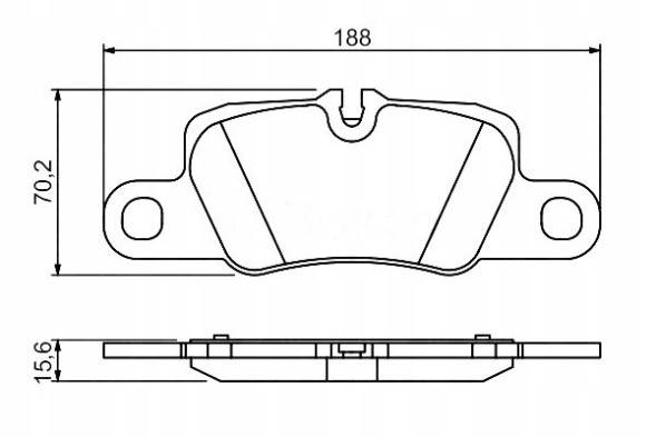 Bosch PRO/0 986 494 431 BOS Porsche brake pads rear panamera 09- bosch + collision assistant #34