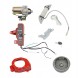 None 1 Flywheel kit, with ring gear, 12v, for honda gx160 5.5hp, honda gx200 6.5hp