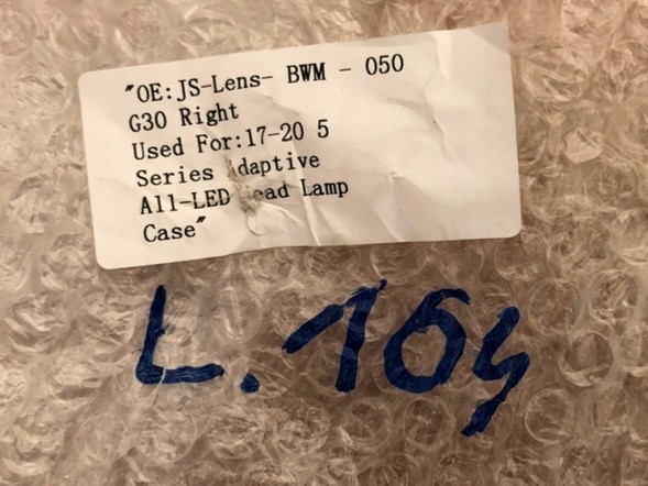 WOLLER L.169/164. Right front led lamp box adaptive for bmw 5 g30 g31 beforelift