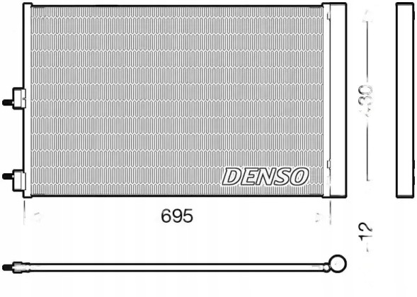 Denso DCN17061 Condenser air conditioning cooler dcn17061 denso