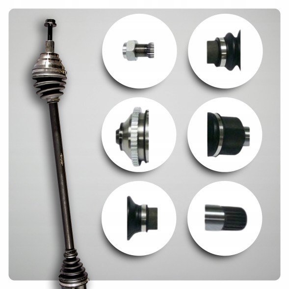 BRV B1312 Half axle right vw golf vii (5g) viii (cd) 2.0 gti 2.0 r 4motion vending machine new