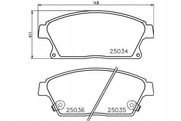 Textar PRO/2503481 TEX Brake pads opel front astra mokka zafira 1,3 + collision assistant #34