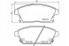 Textar PRO/2503481 TEX Brake pads opel front astra mokka zafira 1,3 + collision assistant #34