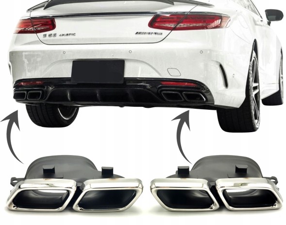 Proteile A6352 Silencer exhaust tips mercedes gle 63 amg w166 c292 c63 w205 e63 w213