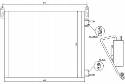 Nissens  Air conditioning condenser cadillac bls opel signum ve + collision assistant #34