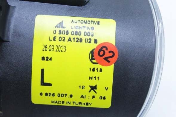 BMW OE 6925007 63176925007 #62 Halogen fog lamp left mpackage bmw z4 e85 e86 6925007