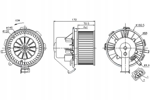 Nissens NIS87105/RS3 Nissens fan blower 0