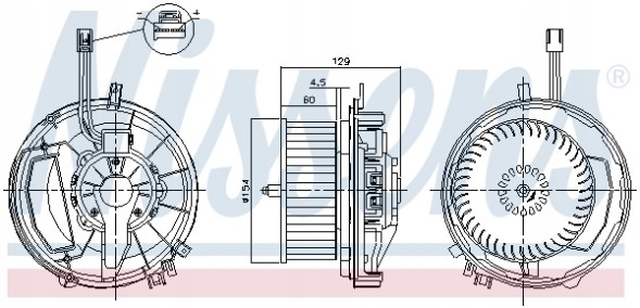 Nissens  Nissens 87256 interior fan