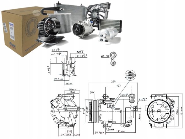 Nissens  Nis89216 air conditioning compressor opel astra g, astr + driver assistant #33