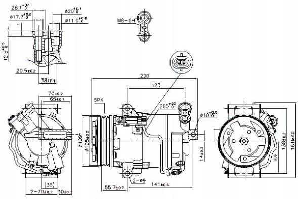 Nissens  Nis89216 air conditioning compressor opel astra g, astr + driver assistant #33