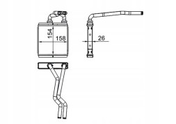 Mahle AH 267 000S Heat exchanger, interior heating mahle ah 267 000s