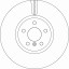TRW  Brake disc front mini cooper 2 0 15-19