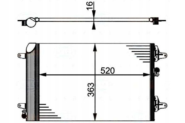 Behr Hella Service 8FC 351 301-524/BRH Behr hella air conditioning condenser vw sharan/galaxy + driver assistant #28