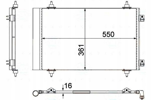 Behr Hella Service 8FC 351 304-284/BRH Behr hella air conditioning condenser fiat scudo 1,6/2 + driver assistant #28