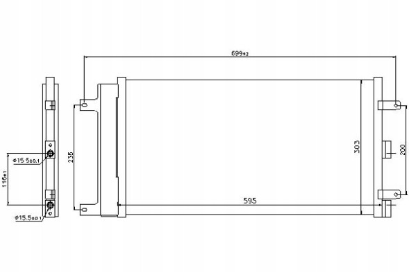 Nissens PRO/940061 NIS Air conditioning condenser fiat doblo cargo 1.4/ + collision assistant #34