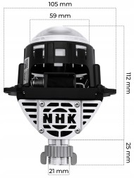 Auto Gamma Soczewki projektory PRO Bi-LED 2.8\ Lenses projectors bi-led 2.8 nhk biled premium threaded mount 2in1