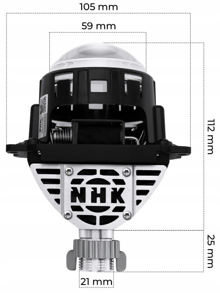Auto Gamma Soczewki projektory PRO Bi-LED 2.8\ Lenses projectors bi-led 2.8 nhk biled premium threaded mount 2in1