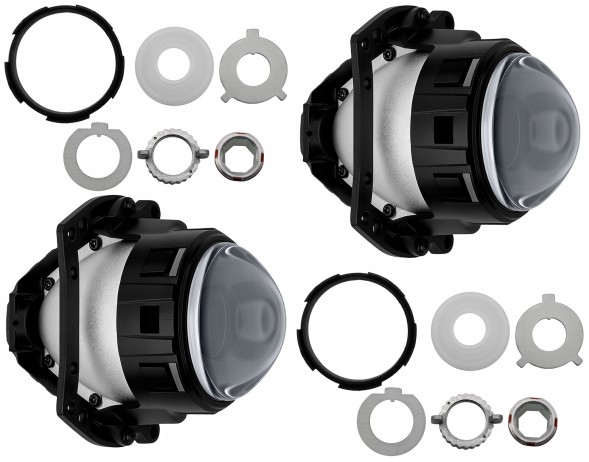 Auto Gamma Soczewki projektory PRO Bi-LED 2.8\ Lenses projectors bi-led 2.8 nhk biled premium threaded mount 2in1