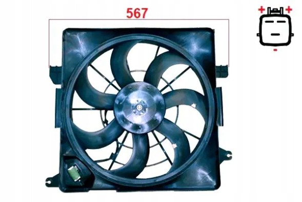 ERA 352149 Radiator fan era 352149 oem hyundai kia sportage iii